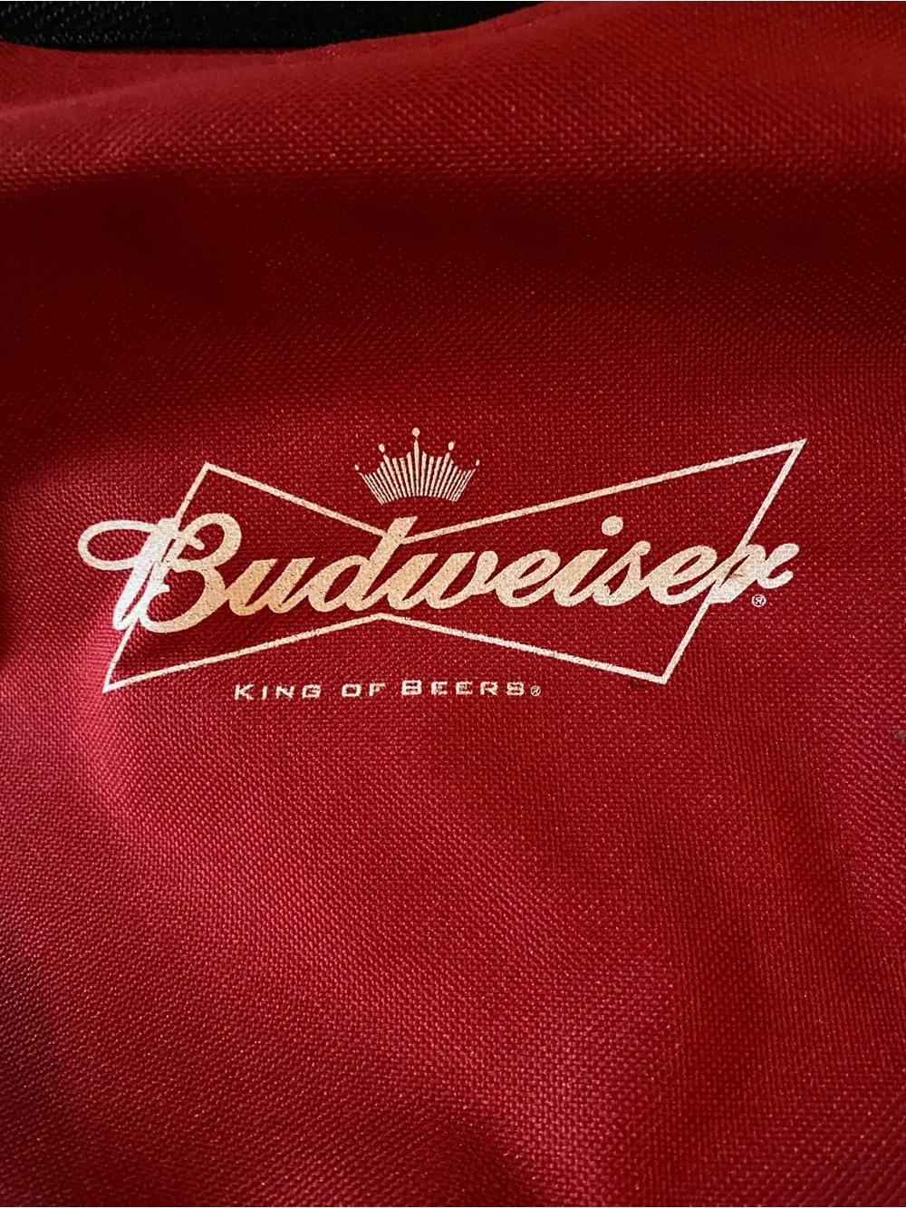 Budweiser Red and White cooler for beverages